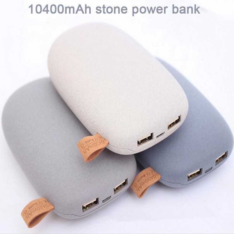Cute Cobblestone Power Bank 10400mAh For Mobile Phone Tablet PC